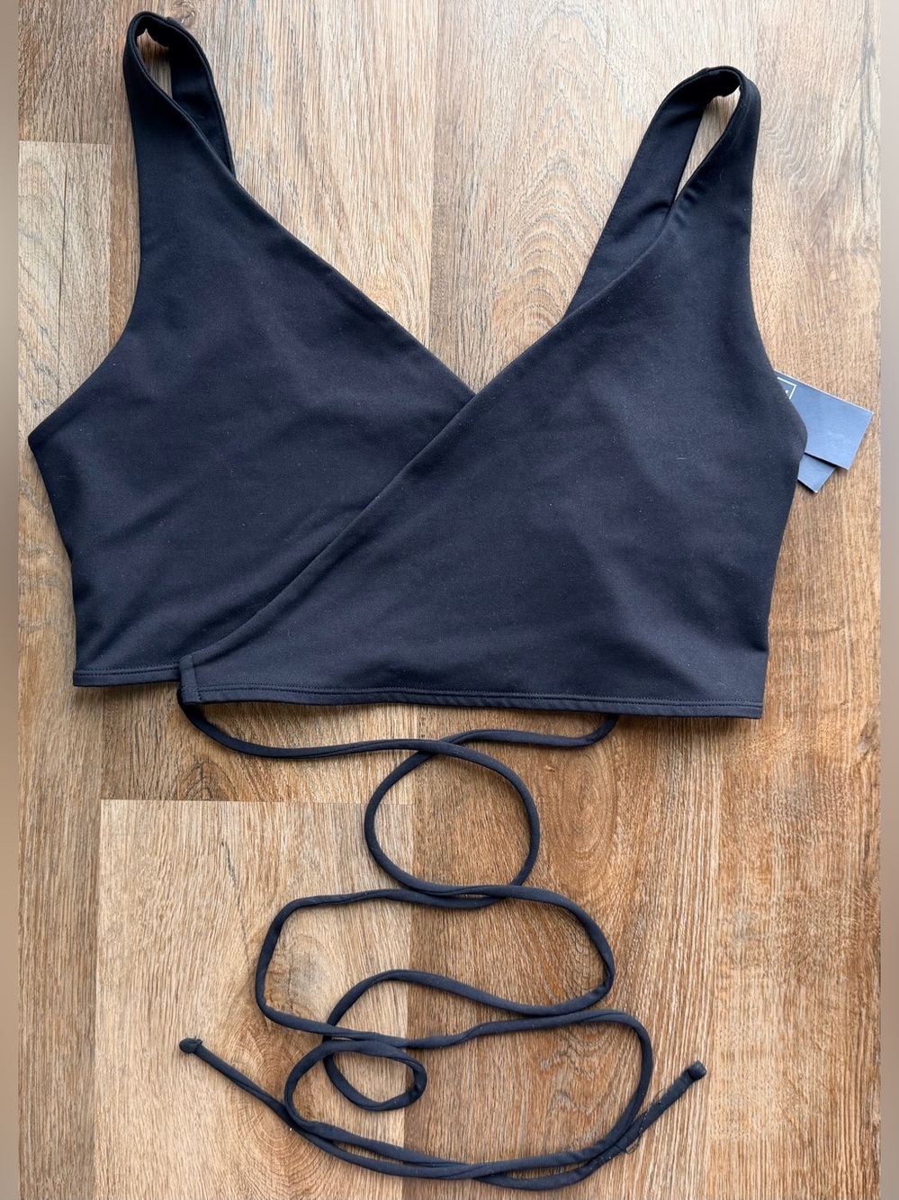 🆕 ABERCROMBIE & FITCH | SoftAF Wrap Crop Top | Surplice Neck | Tie Waist